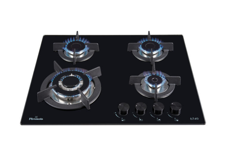 FLORENCIA 4 Burner Gas Cooker Glasstop with Safety features