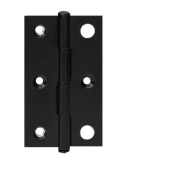 HINGES ALUMINIUM 3 X 2 1.6MM BLACK