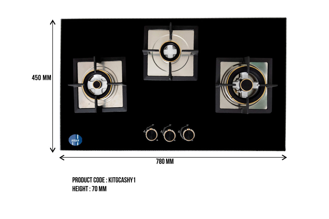 3 burner gas cooker