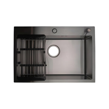 Stainless Steel 304 Handmade Single Bowl Sink with drainer