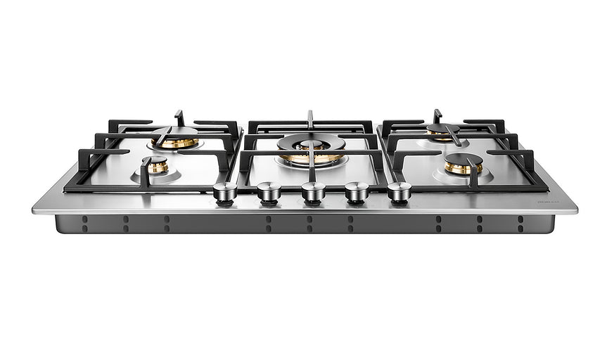 Primacuisine 90cm 5 Burner Gas Cooker Stainless Steel