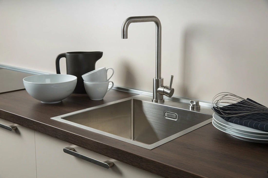 Euro Box Type Kitchen Mixer Tap Silver SS -8326A