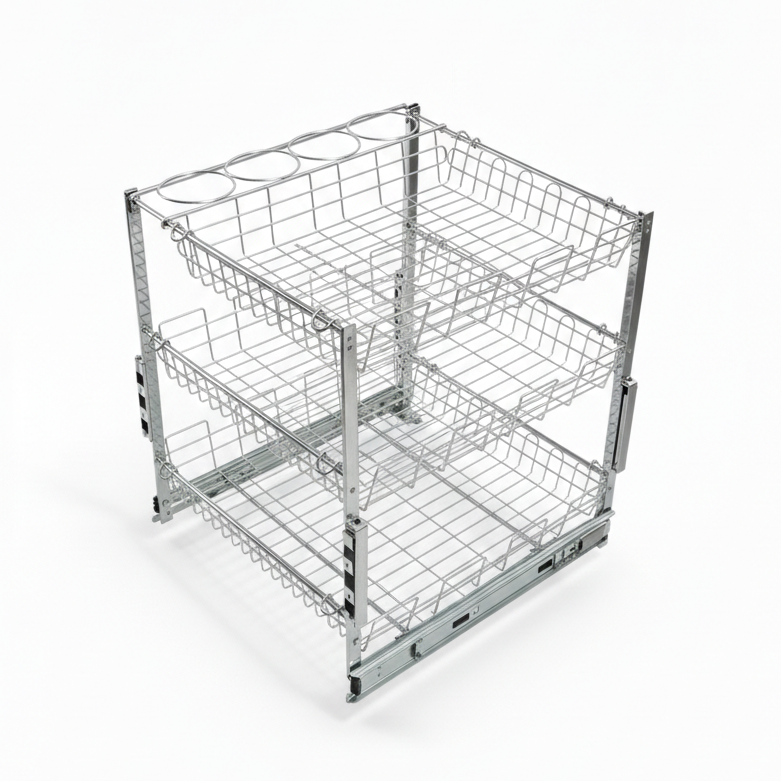 3 Layer Pull Out Wire Type Drawer Organizer | Kitchen Warehouse LK