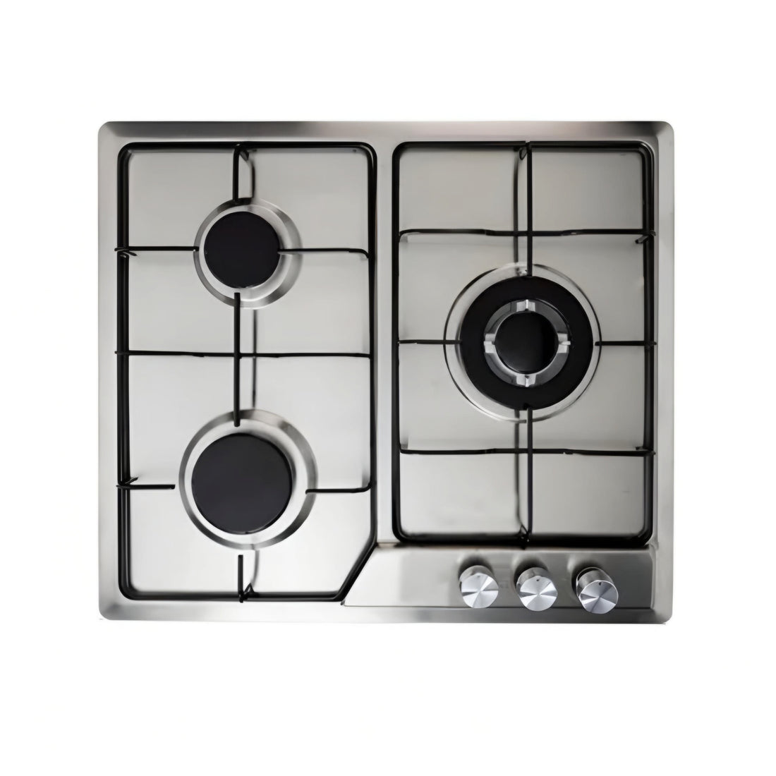 3 burner stainless steel