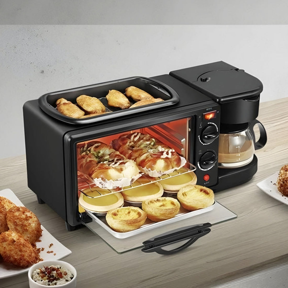 Breakfast Multi Cooker 3 in 1 Multi-Function Breakfast Maker | Kitchen Warehouse LK