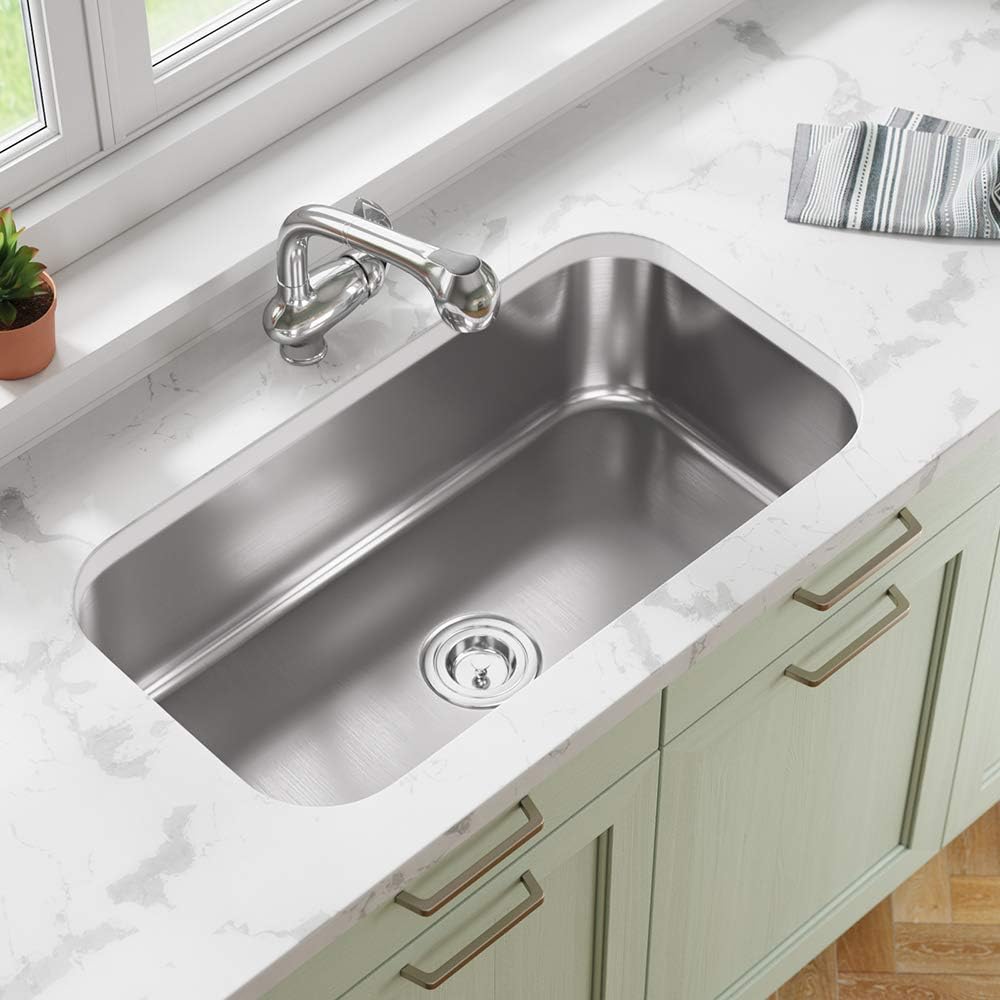 SS Large Single Bowl Kitchen Sink 820 x 450mm