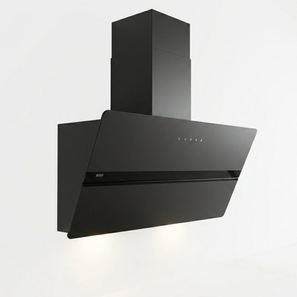 Boss 90cm Black Sensor Range Hood