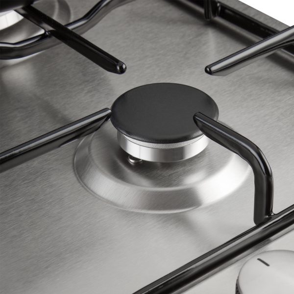 Euro 30cm Stainless Steel 2 Burner Gas Cooker