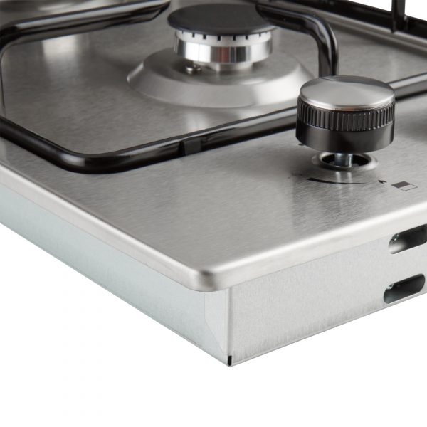 Euro 30cm Stainless Steel 2 Burner Gas Cooker