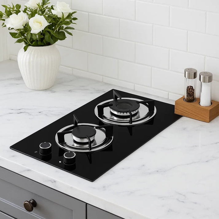 Euro 30cm Stainless Steel 2 Burner Gas Cooker | Kitchen Warehouse LK