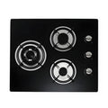 Euro 60cm 3 Burner Tempered Glass Cooktop GH