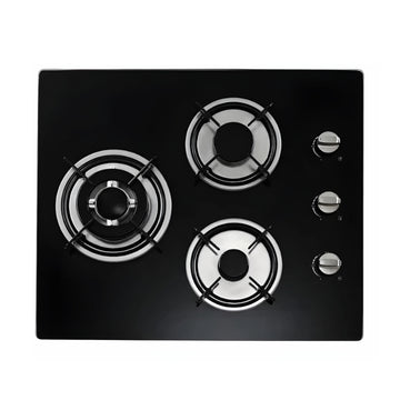 Euro 60cm 3 Burner Tempered Glass Cooktop GH