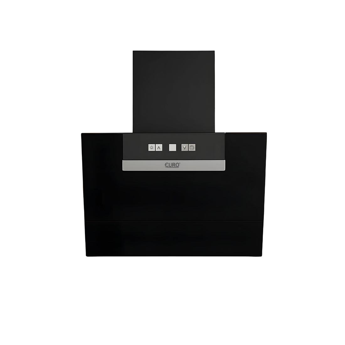 Black kitchen hood with CUIRO branding on a white background