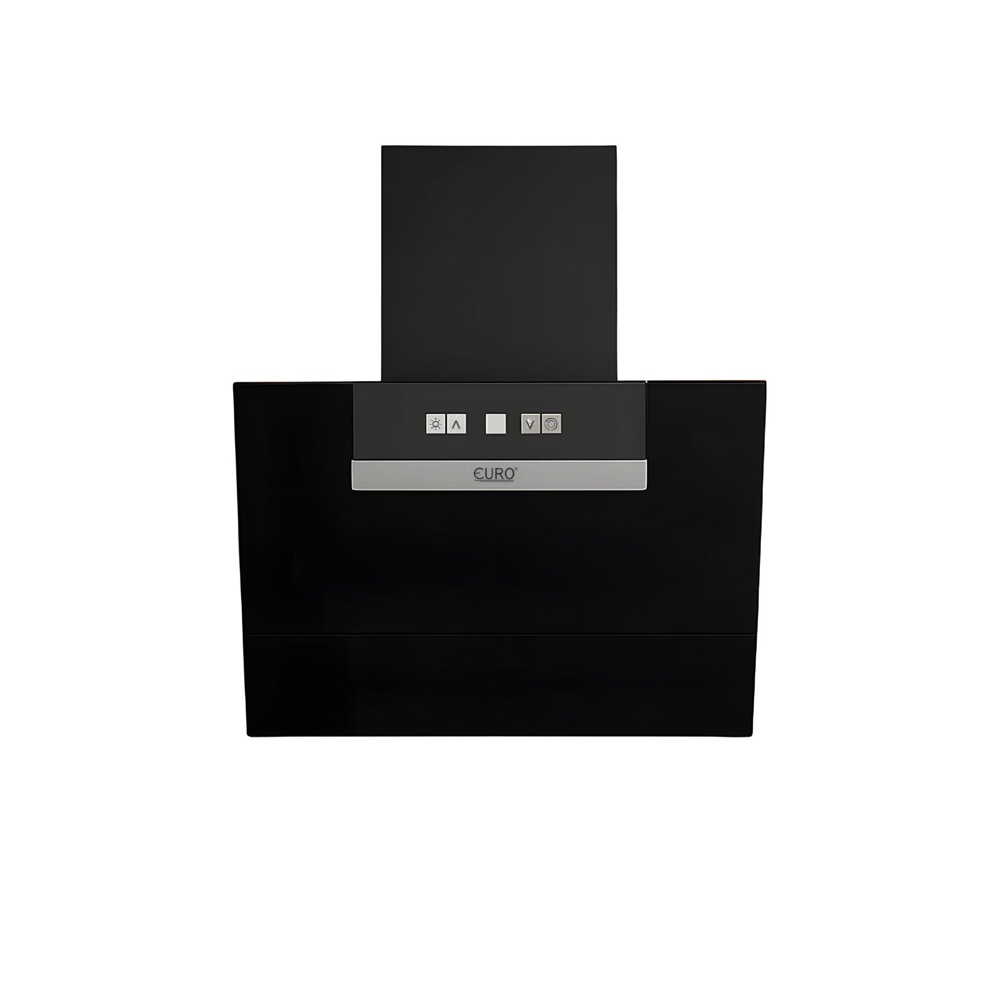 Black kitchen hood with CUIRO branding on a white background