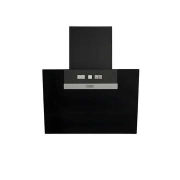 Black kitchen hood with CUIRO branding on a white background