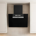 Euro 60cm Black Range Hood with Motion & Touch Control