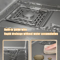 Euro 78 x 46 cm Waterfall Kitchen Sink with Sleek Square Strainer and Drainer