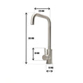 Euro Box Type Kitchen Mixer Tap Silver SS