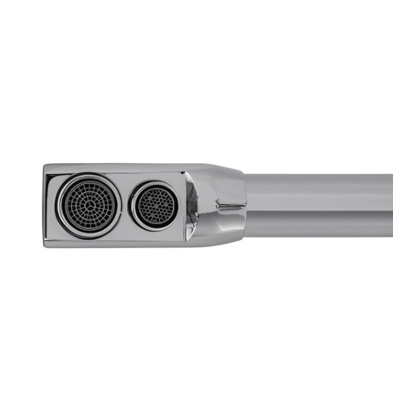 Euro Dual-Handle Matte Stainless Steel Mixer Tap