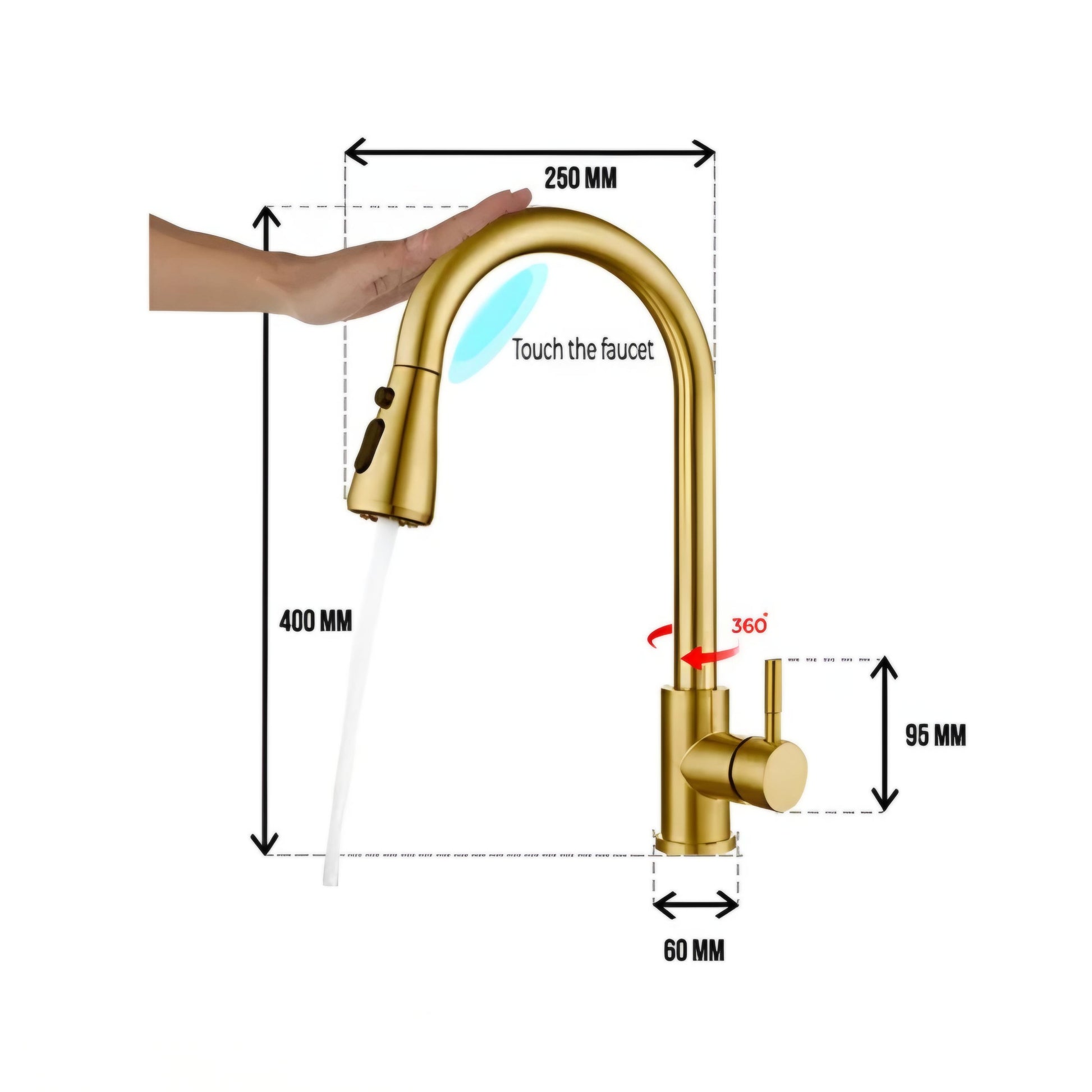 Euro_Gold_Pullout_Sink_Tap