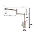 Euro Rotatable Kitchen Sink Mixer Tap SS Matte Finish