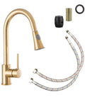 Euro SS Gold Pullout Sink Tap