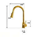 Euro SS Gold Pullout Sink Tap