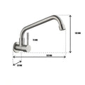Euro Wall Mount Kitchen Tap