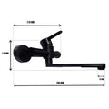 Euro Wall Mount Kitchen Tap Black SS 