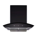 Glare 60cm Range Hood Black Glass