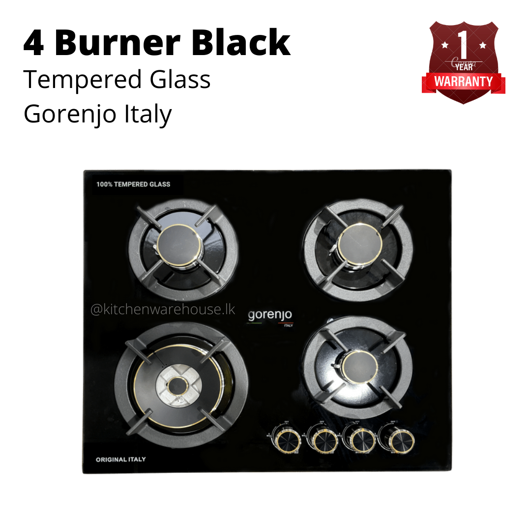 Gorenjo 60cm 4 Burner Gas Cooker Glasstop