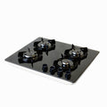 HOVAR ITALY 60cm 4 Burner Tempered Glass Black Gas Cooker