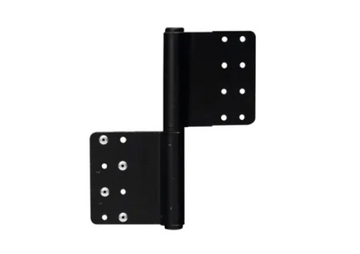 STEEL HINGE 6 X 3 DOUBLE BLACK LEFT