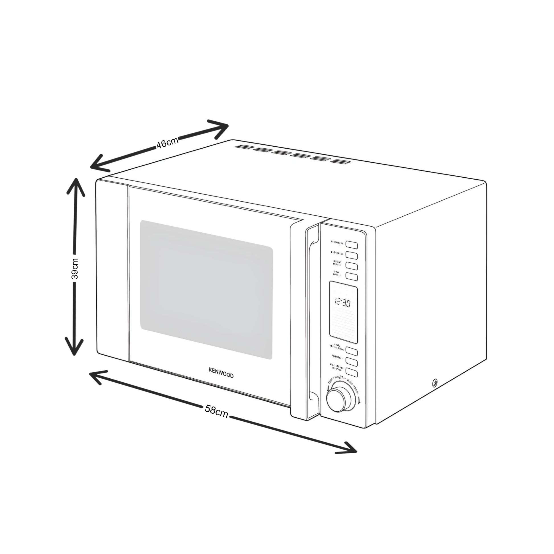 KENWOOD 30L Microwave Oven with Grill 