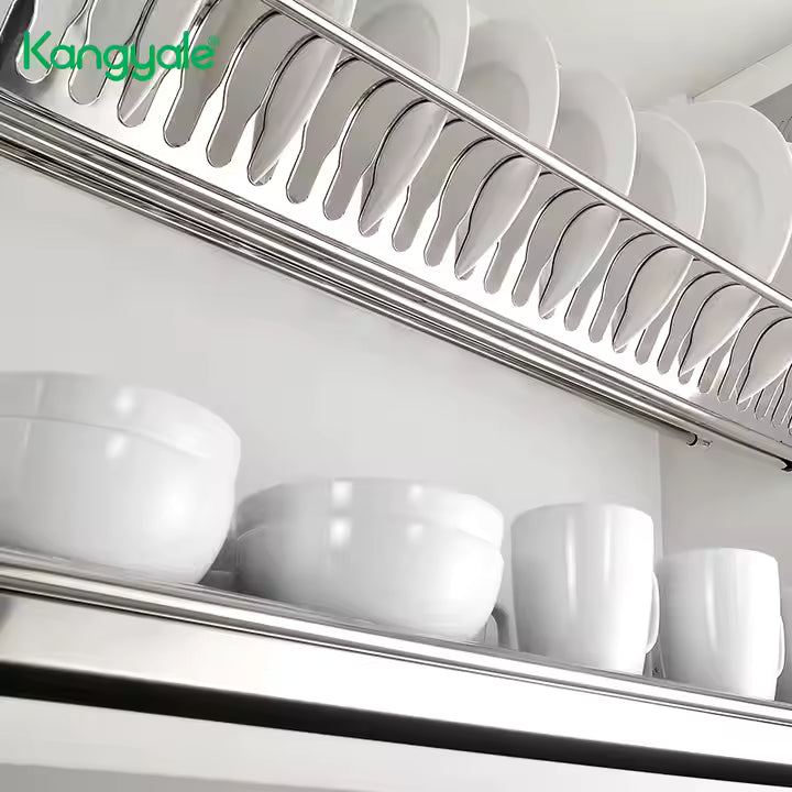 Kangyale 2-Tier SS Cabinet Mount Dish Drying Rack