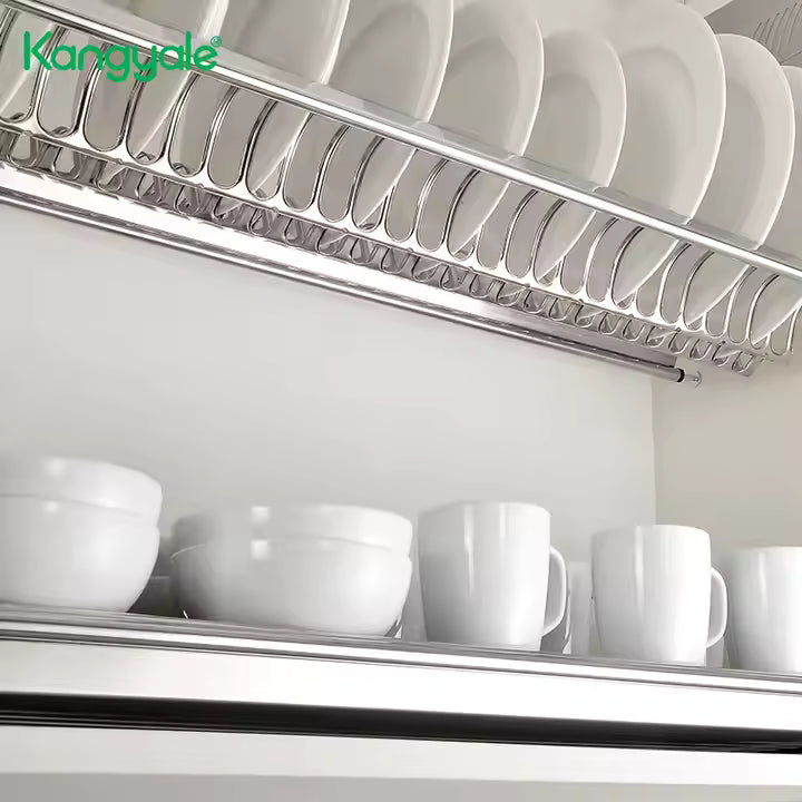 Kangyale 2-Tier SS Cabinet Mount Dish Drying Rack
