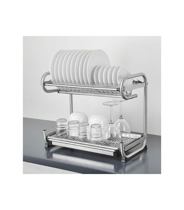 Kangyale SS 2 Layer Countertop Dish Rack