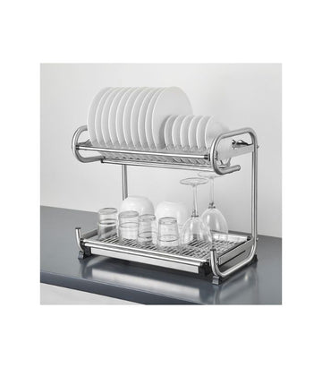 Kangyale SS 2 Layer Countertop Dish Rack