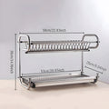 Kangyale SS 2 Layer Countertop Dish Rack