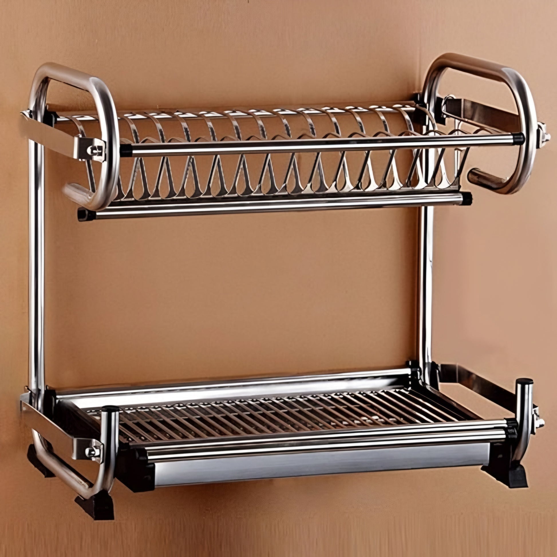 Kangyale SS 2 Layer Countertop Dish Rack