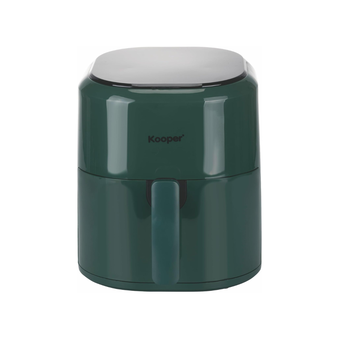 Green Kooper container on a white background