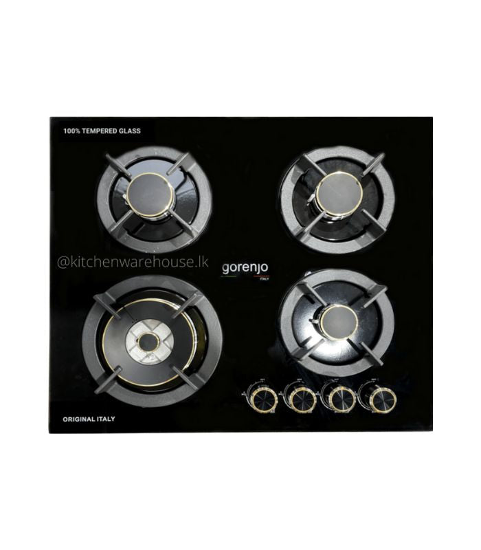 Gorenjo 60cm 4 Burner Gas Cooker Glasstop