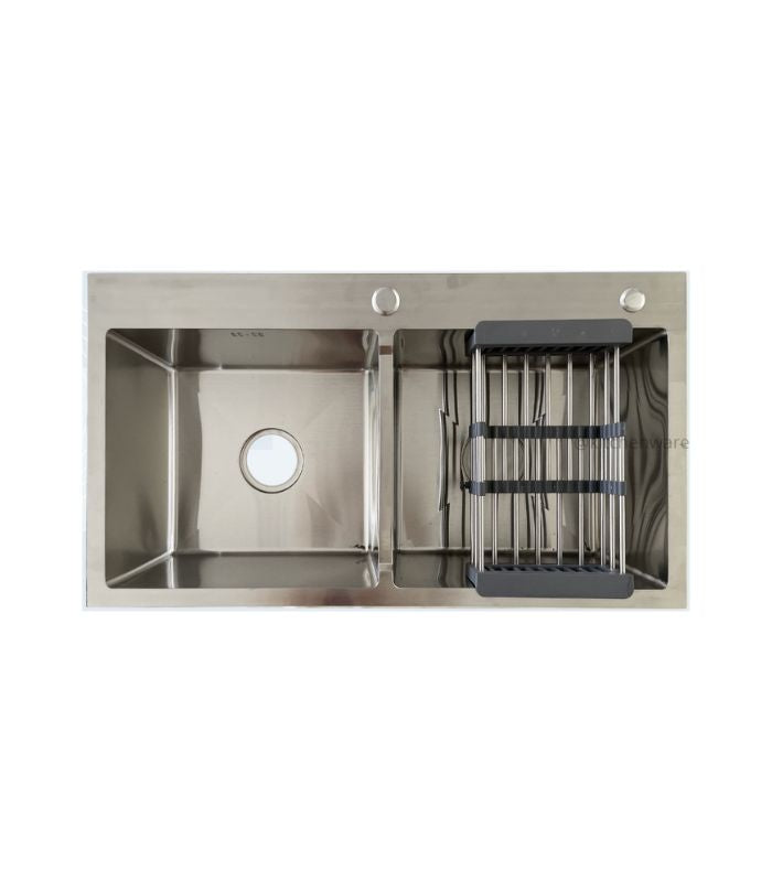 stainless steel double bawl sink