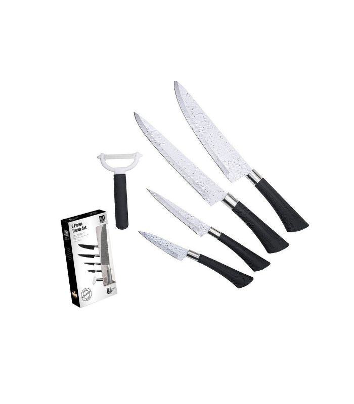 Kitchen Knife 5PC Set- Non-Stick Coated