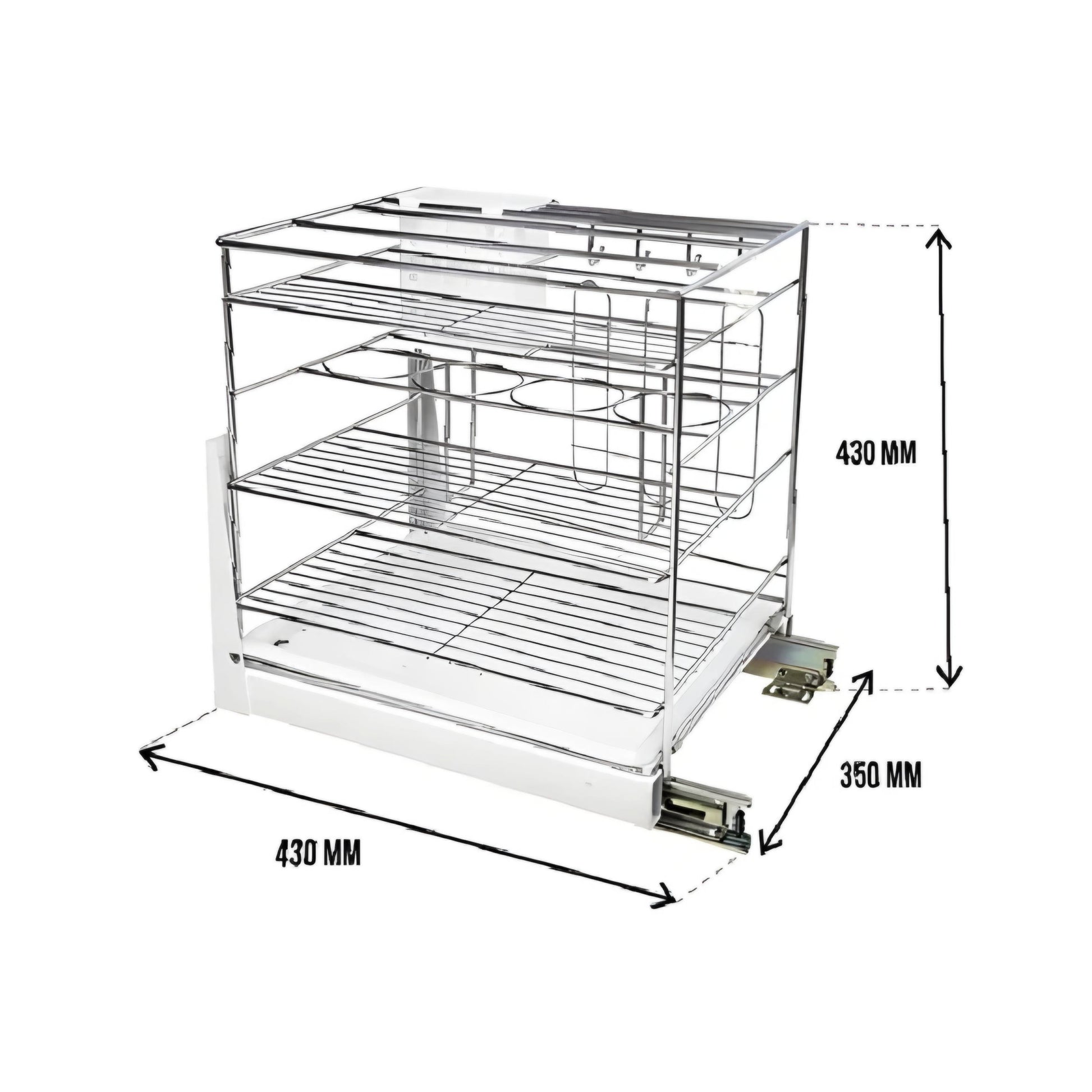 Multi-Purpose Pull-Out Kitchen Rack 