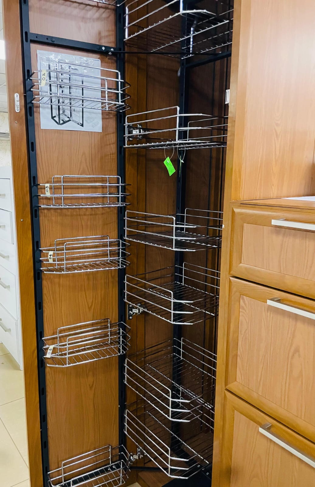 Multi Purpose Chrome Plated Kitchen Larder Rack