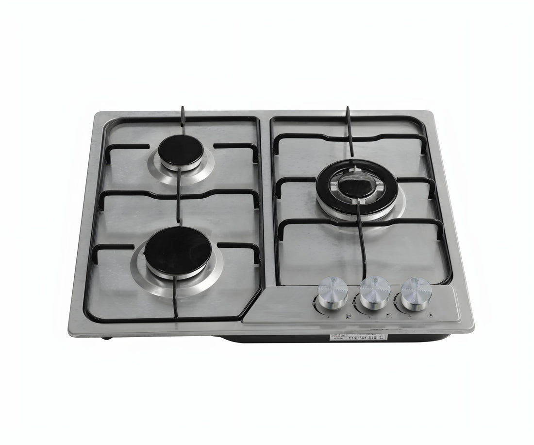 3 burner stainless steel