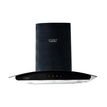 Euro 60cm Range Hood Black Glass