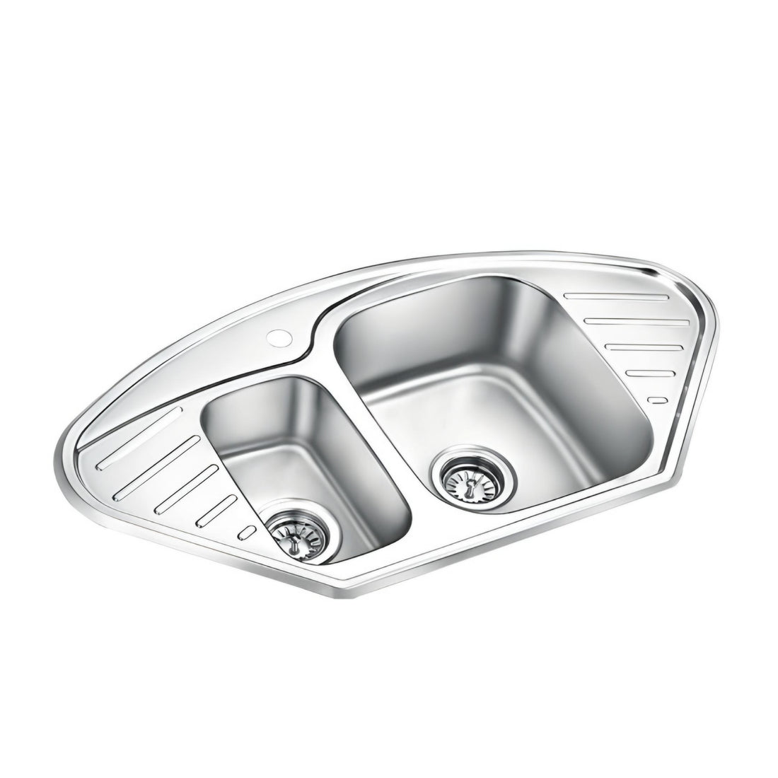 Double Bowl Square Sink 96 x 50cm