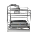 Pull Out Double Layer Dish Rack Organizer